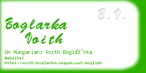 boglarka voith business card